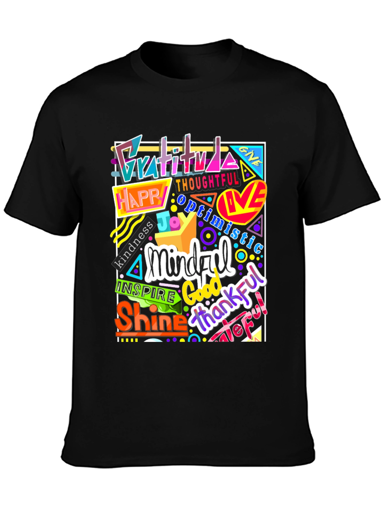 Inspirational Word Art Graphic T-Shirt