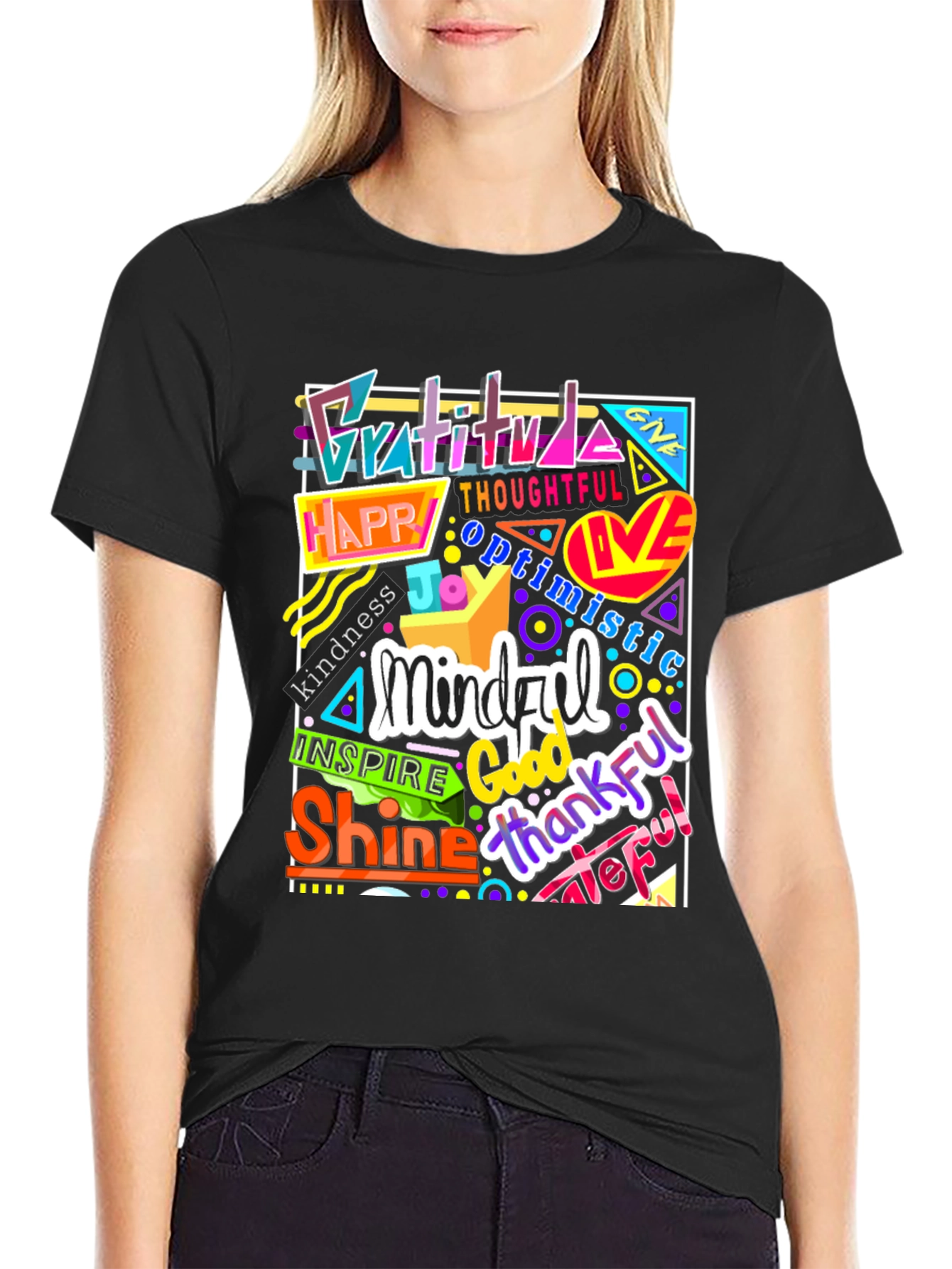 Inspirational Word Art Graphic T-Shirt