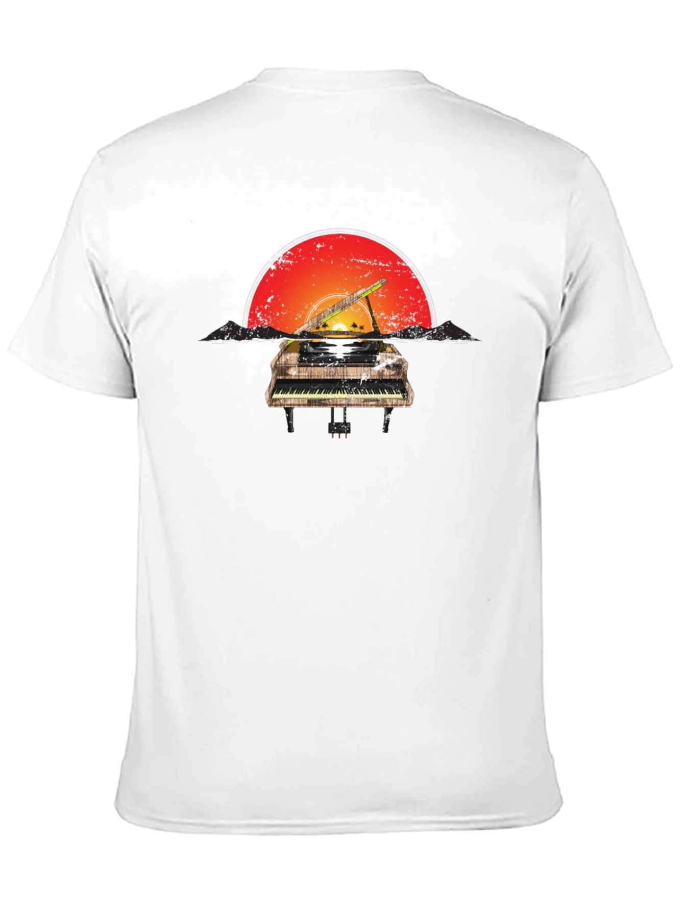 Sunset Piano Graphic Tee