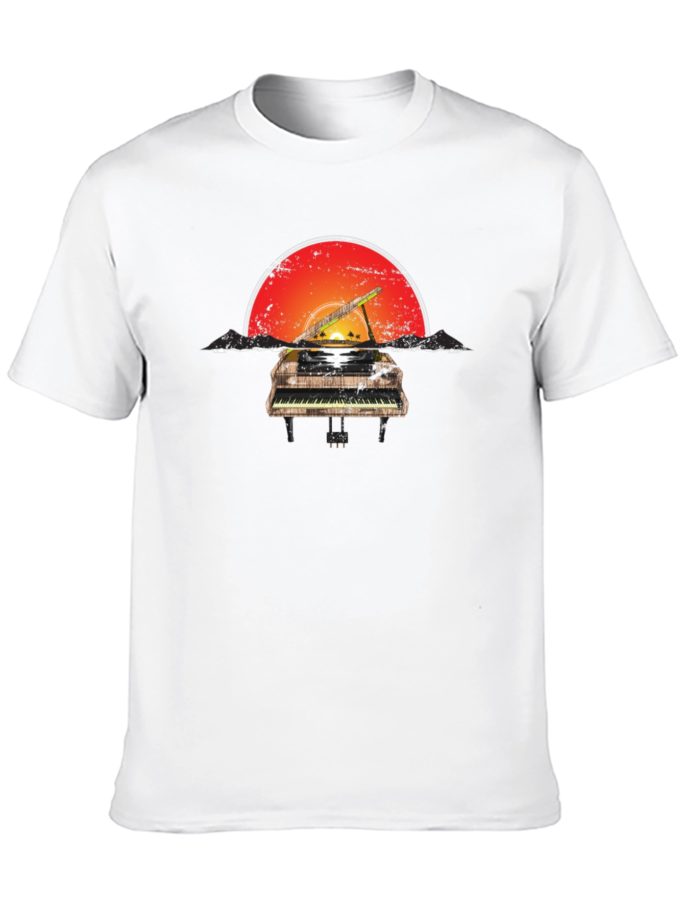 Sunset Piano Graphic Tee