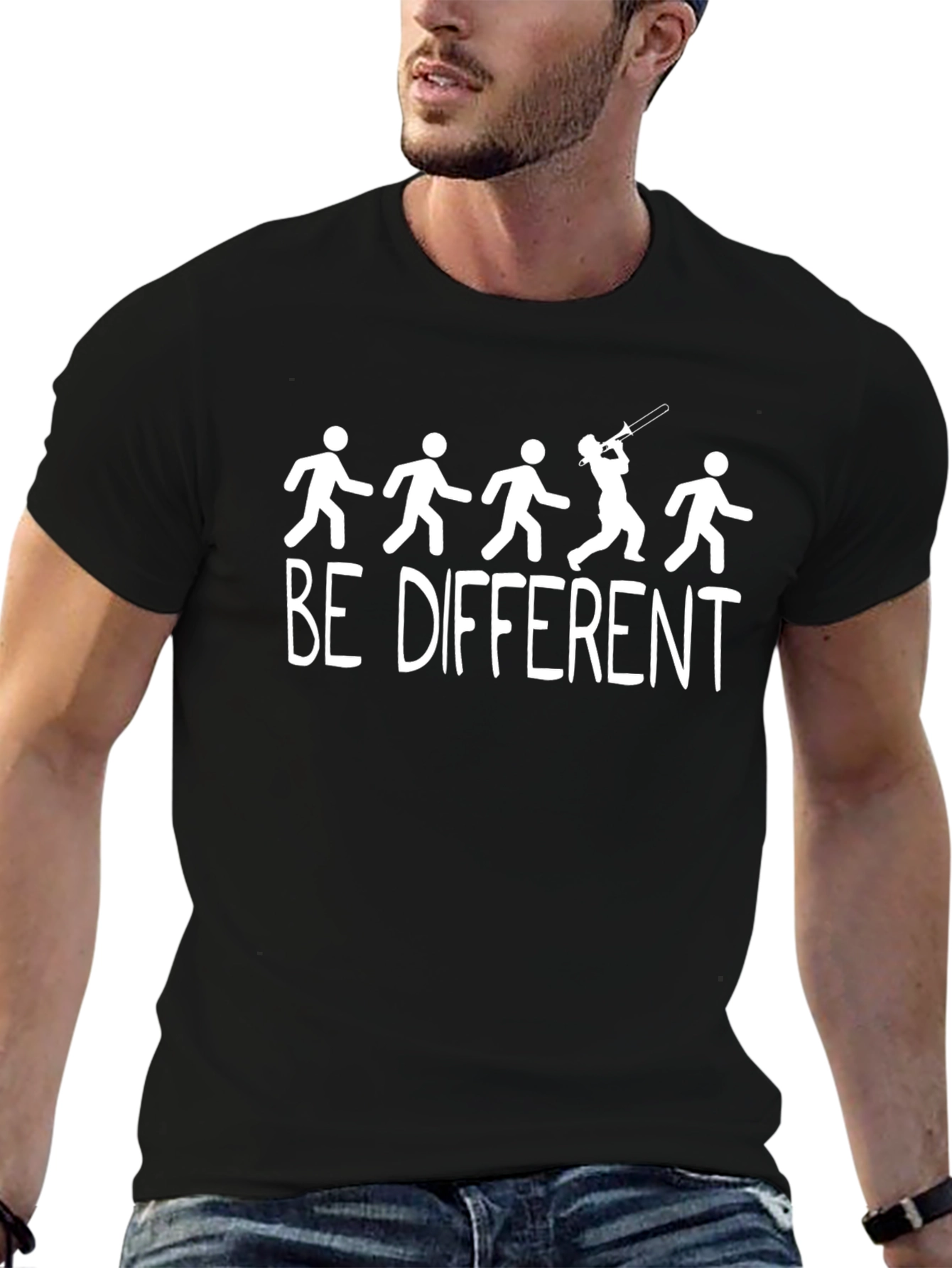 Be Different Black T-Shirt