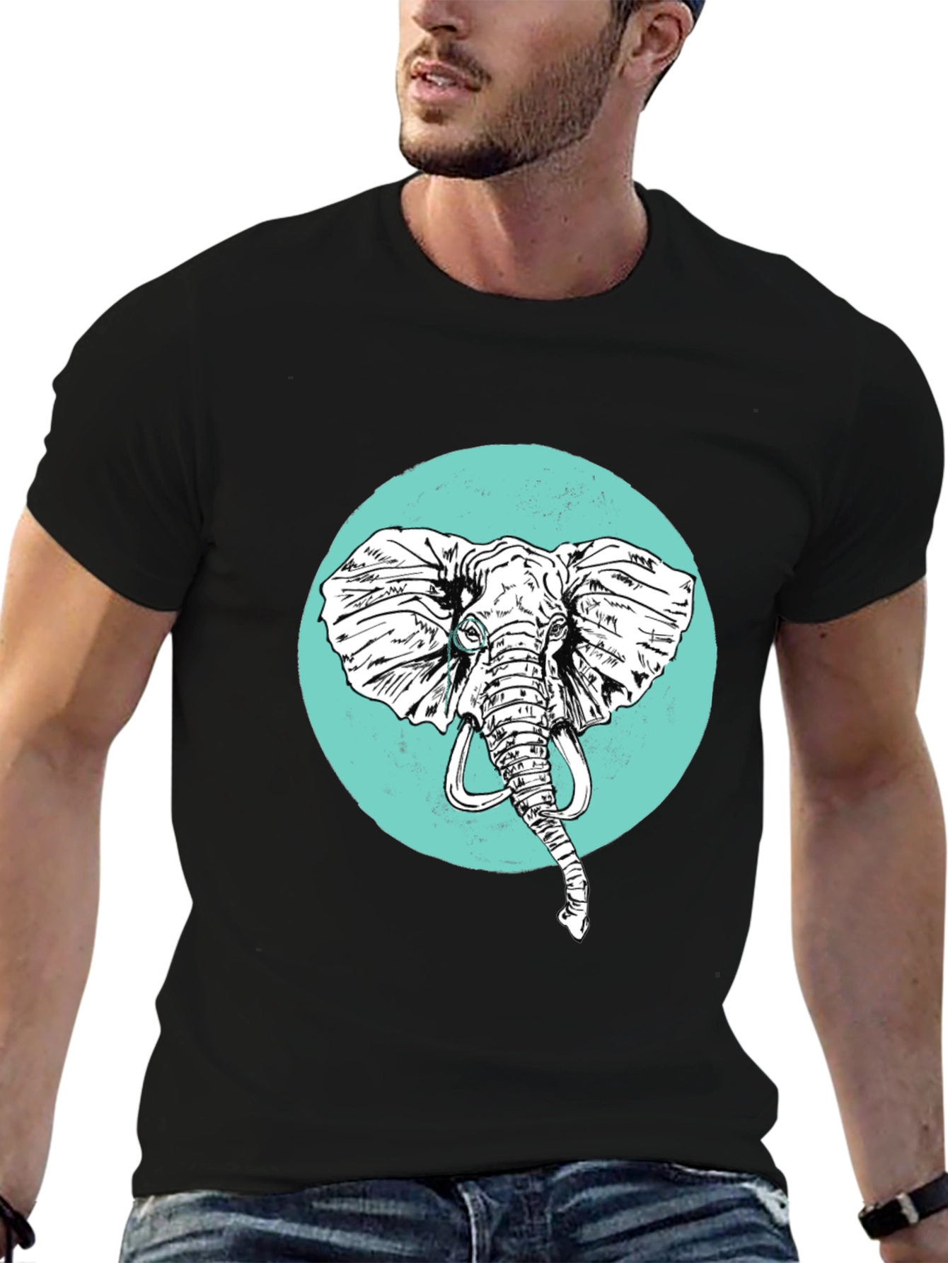 Elephant Graphic Tee - Cool Casual Style