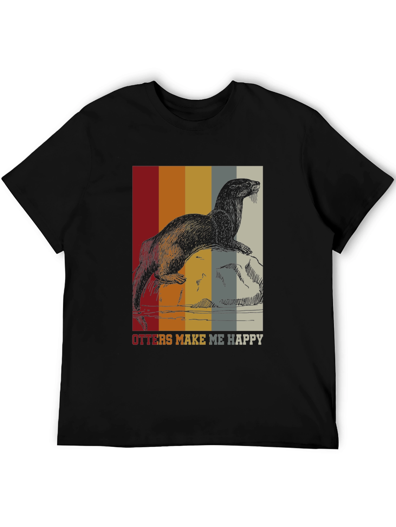 Otter Graphic Tee - Retro Style Comfort