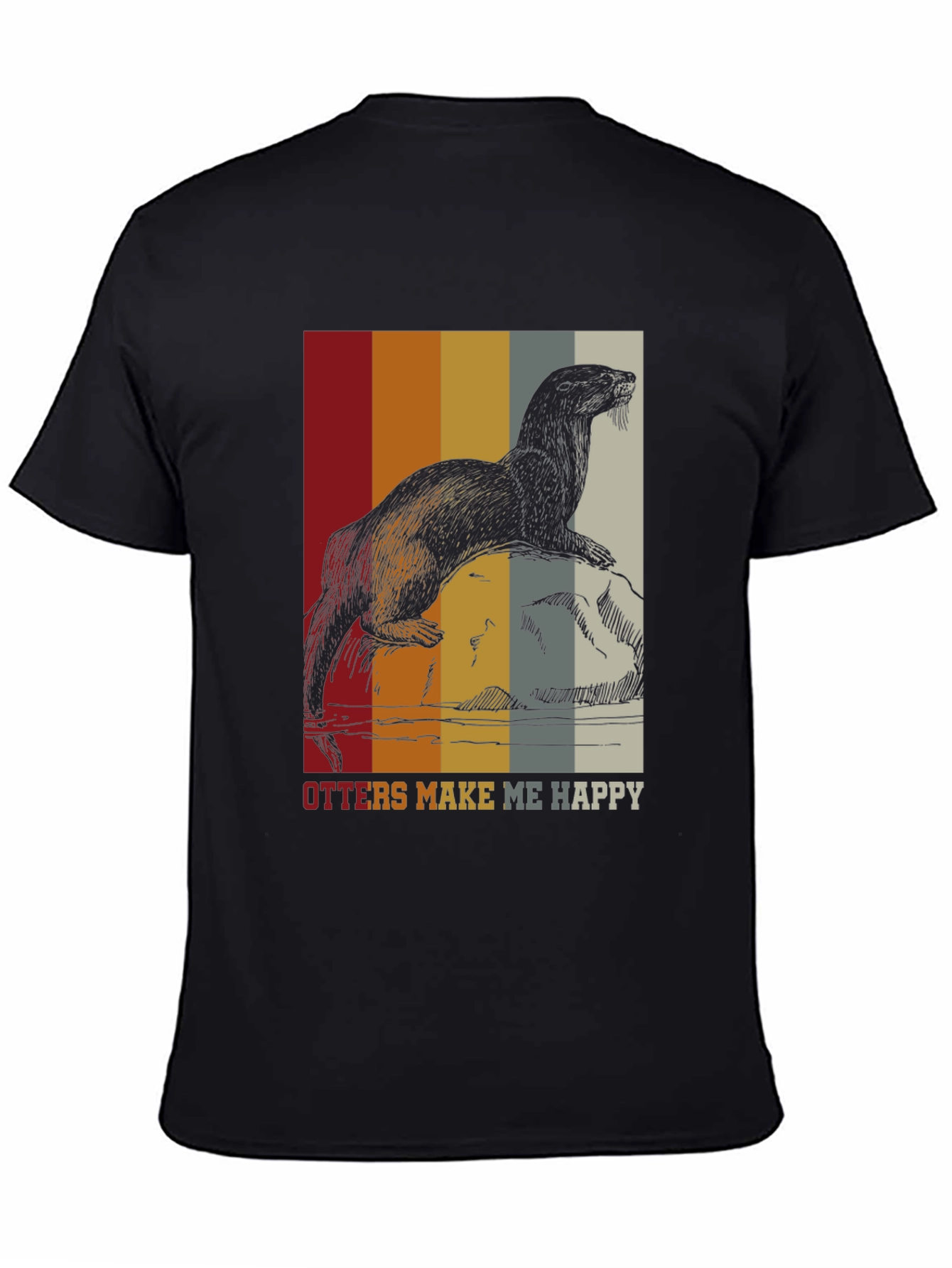 Otter Graphic Tee - Retro Style Comfort