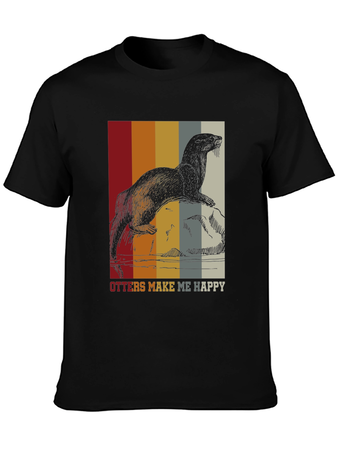 Otter Graphic Tee - Retro Style Comfort