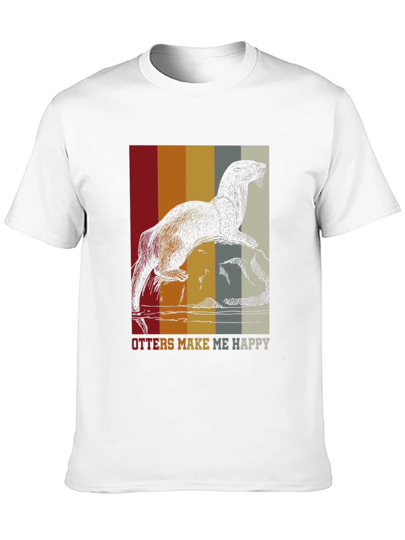 Otter Graphic Tee - Retro Style Comfort