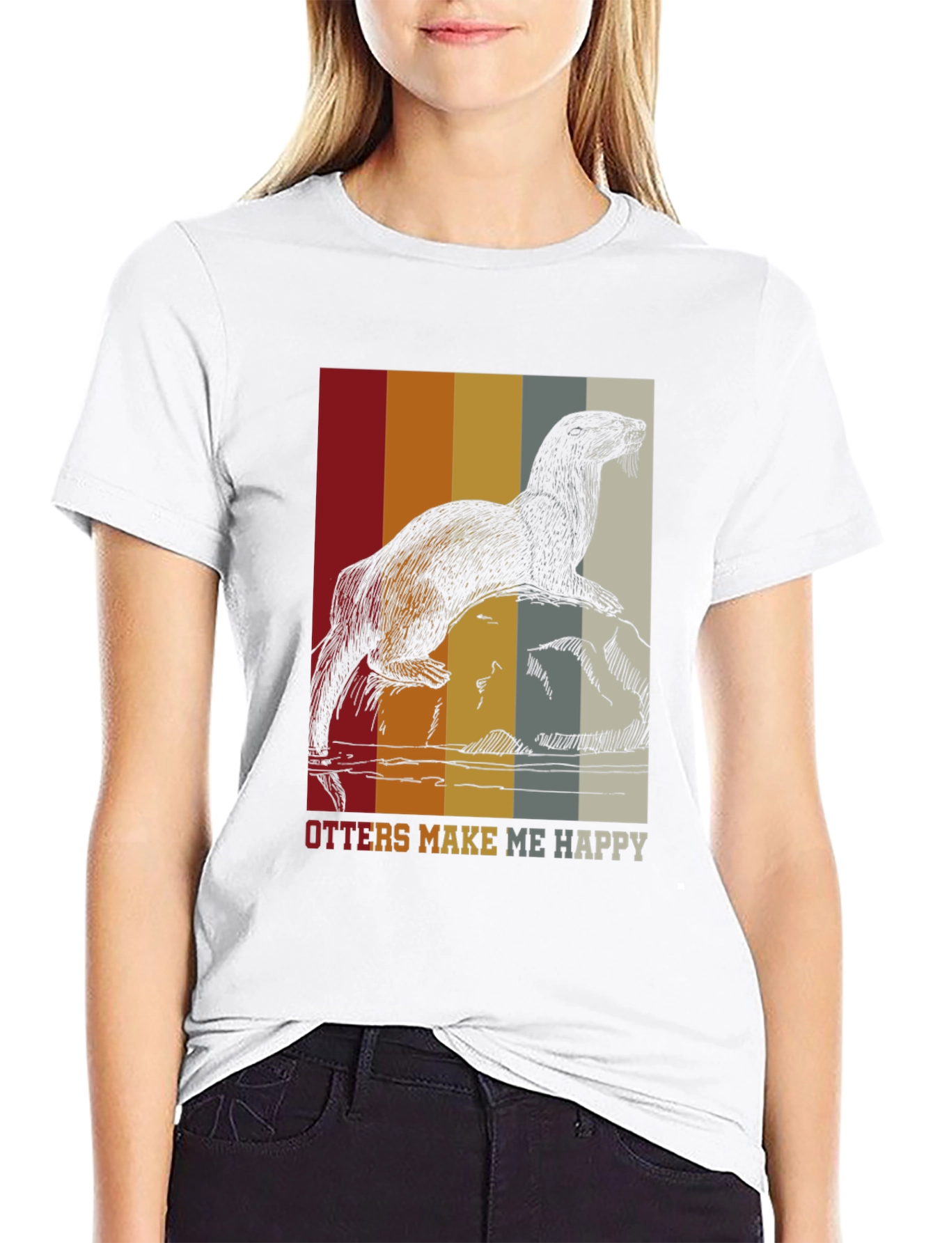 Otter Graphic Tee - Retro Style Comfort