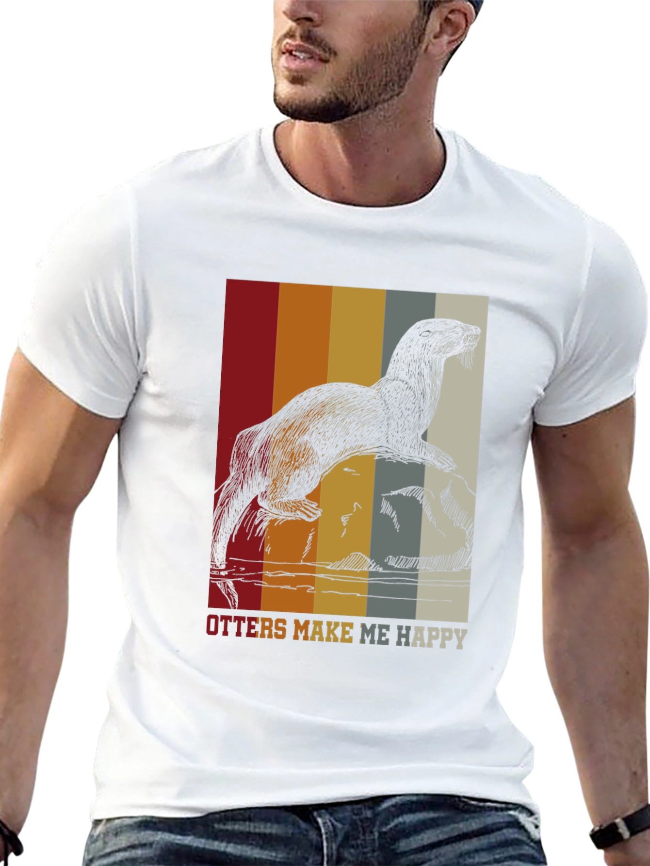 Otter Graphic Tee - Retro Style Comfort
