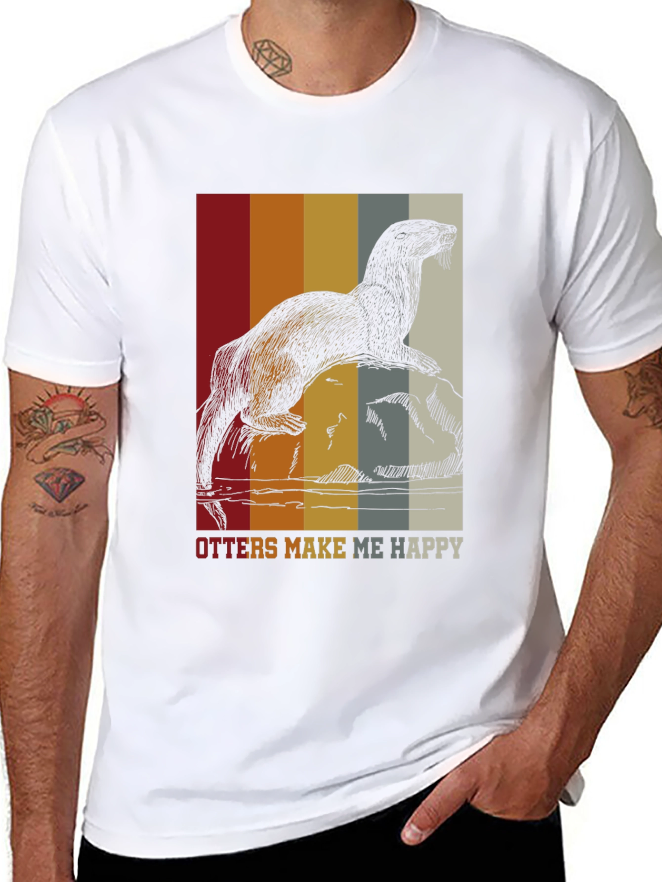 Otter Graphic Tee - Retro Style Comfort