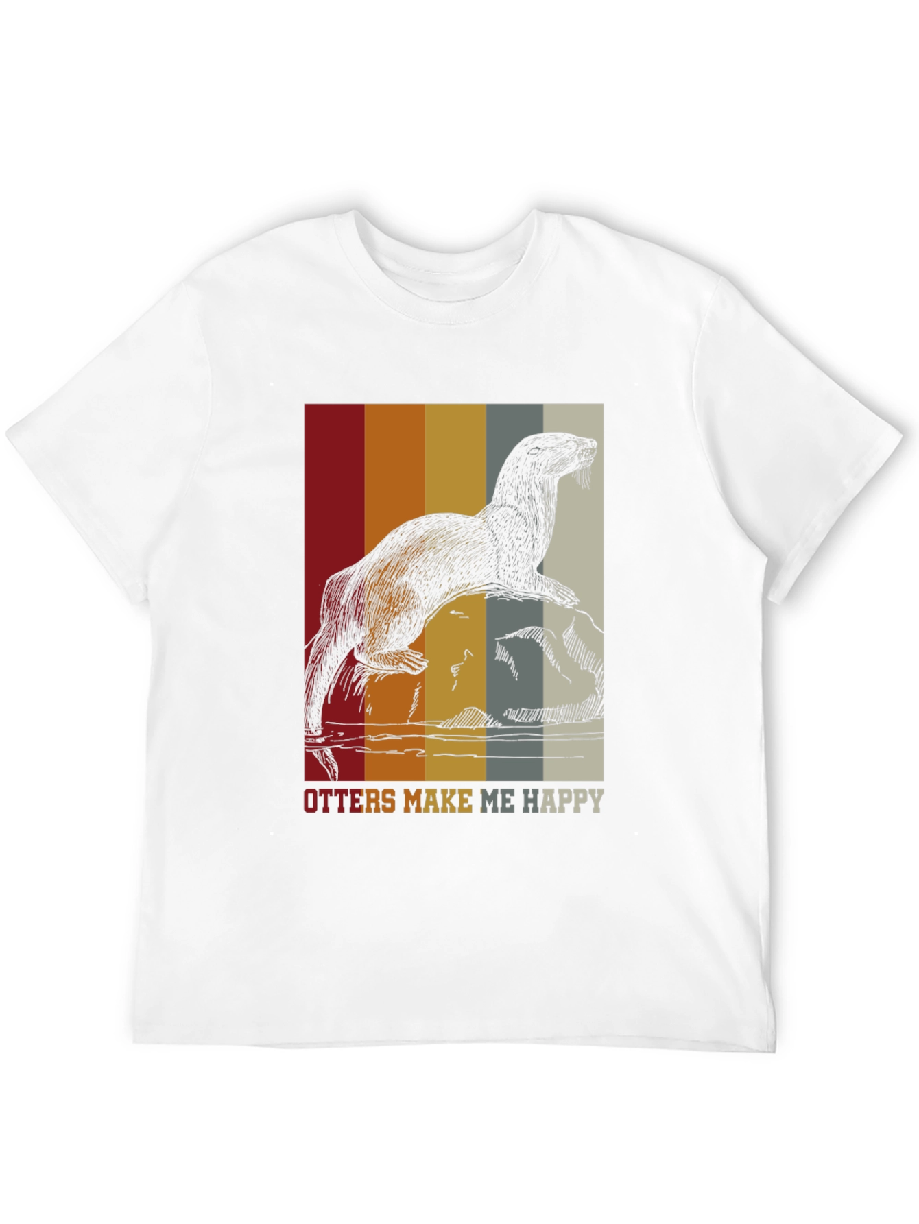 Otter Graphic Tee - Retro Style Comfort