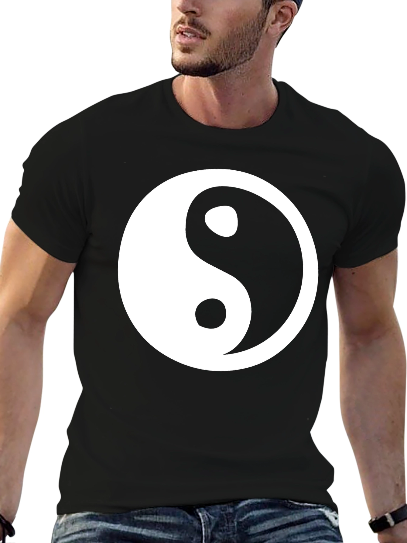 Yin Yang Graphic Tee - Stylish Harmony T-Shirt
