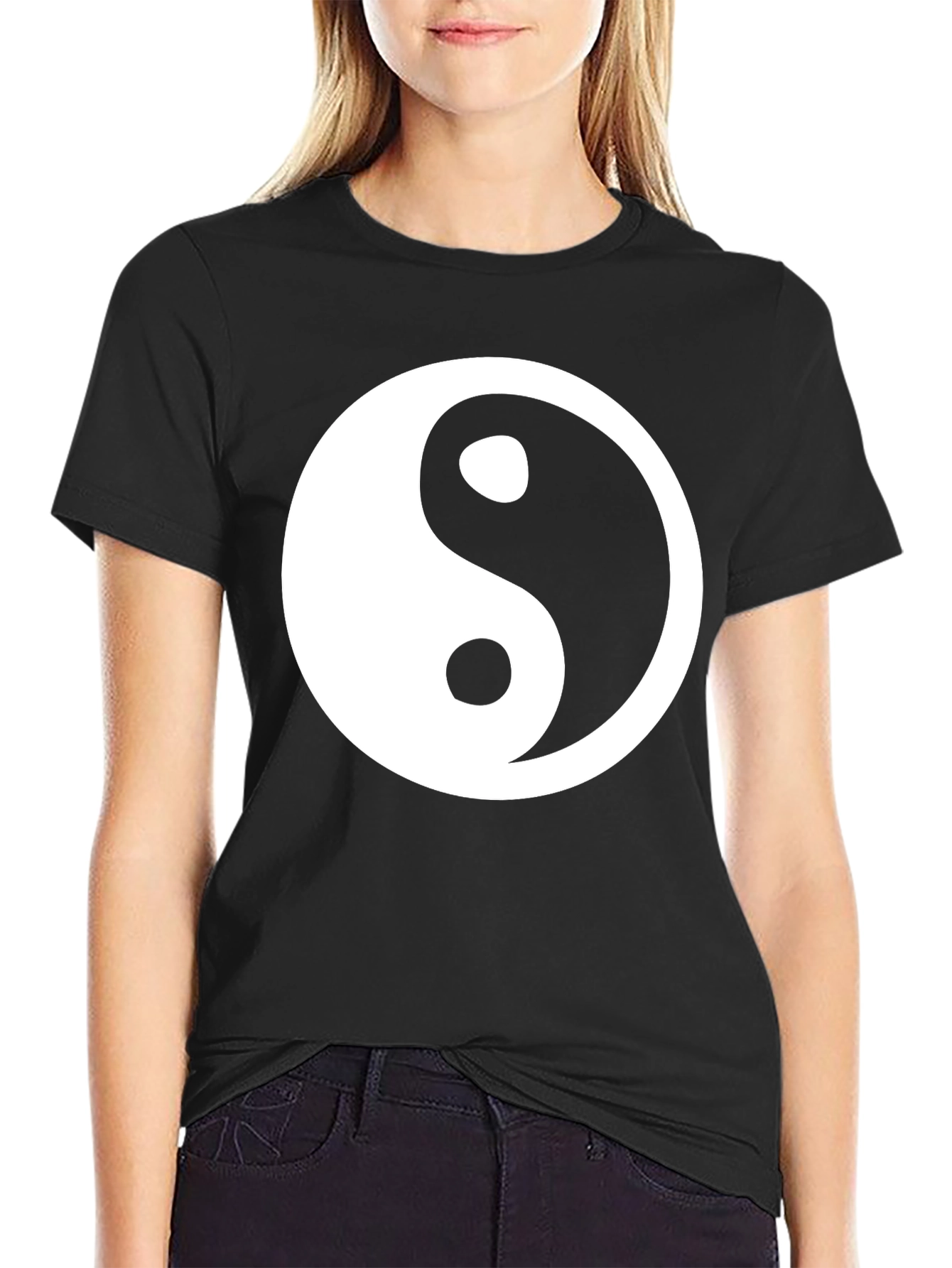 Yin Yang Graphic Tee - Stylish Harmony T-Shirt