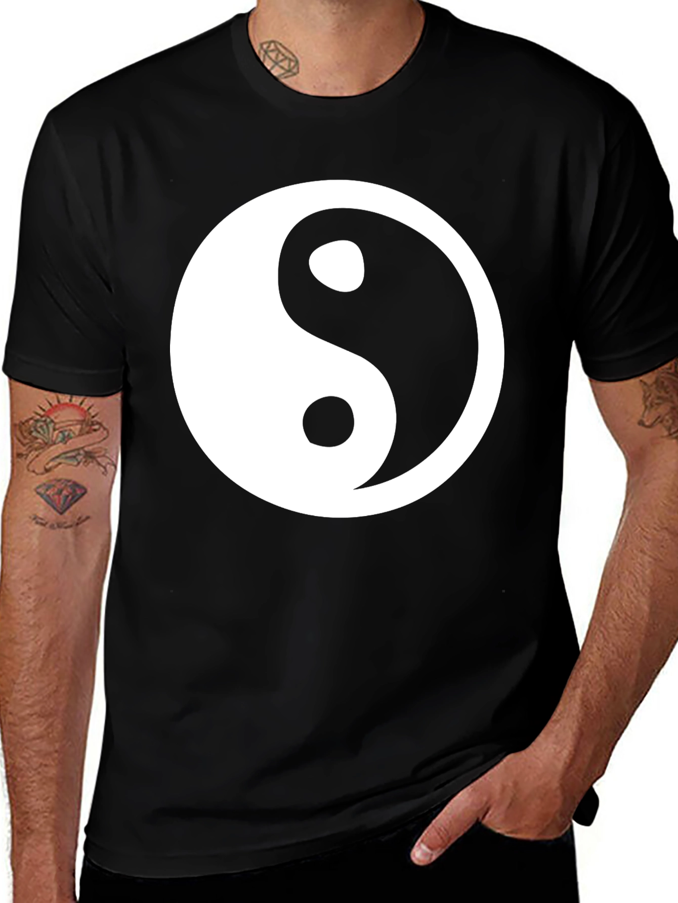 Yin Yang Graphic Tee - Stylish Harmony T-Shirt