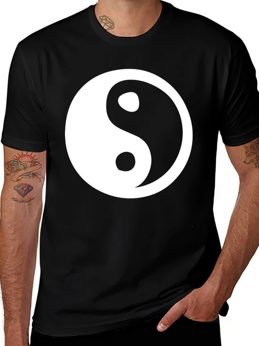 Yin Yang Graphic Tee - Stylish Harmony T-Shirt