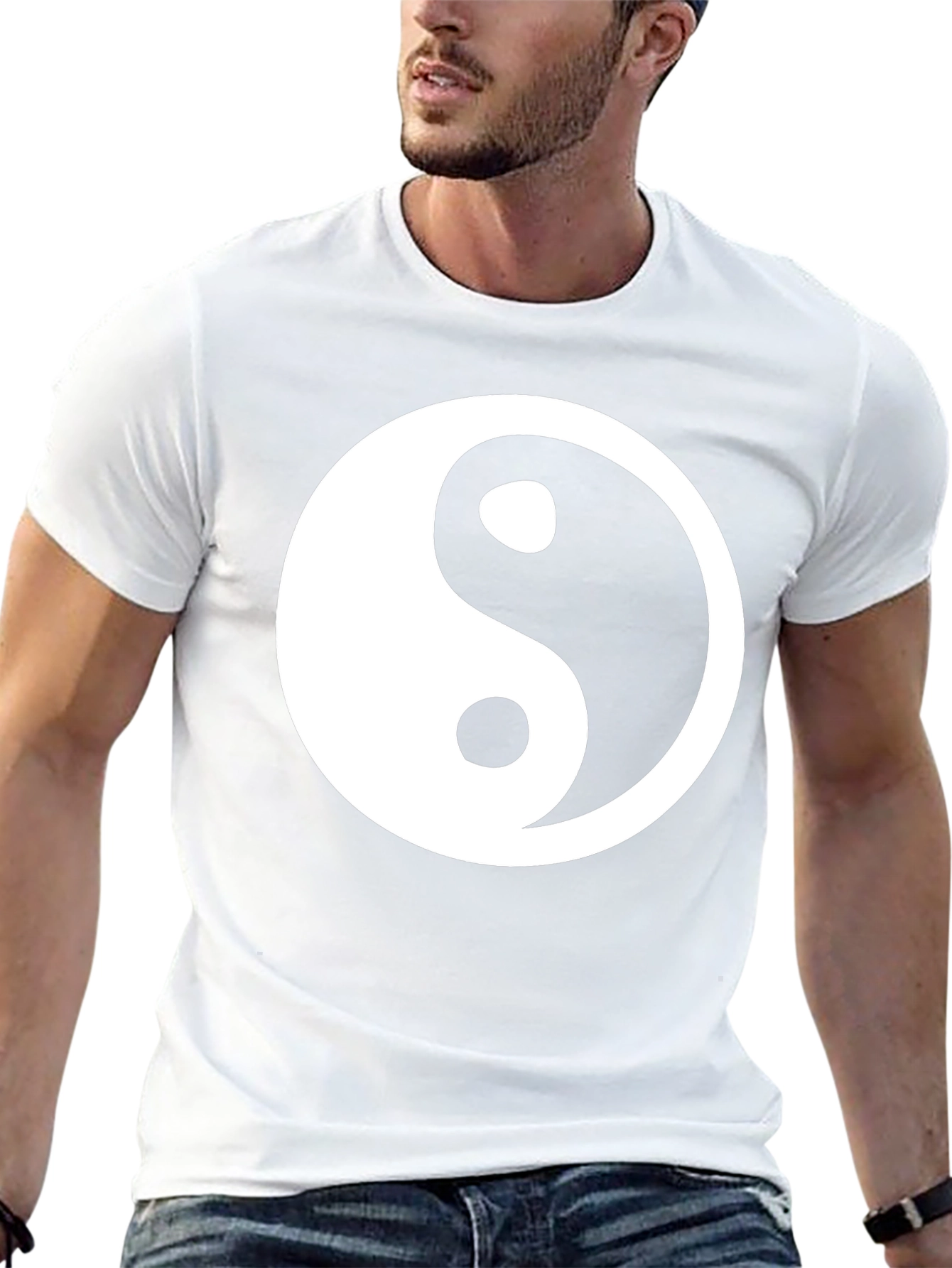 Yin Yang Graphic Tee - Stylish Harmony T-Shirt