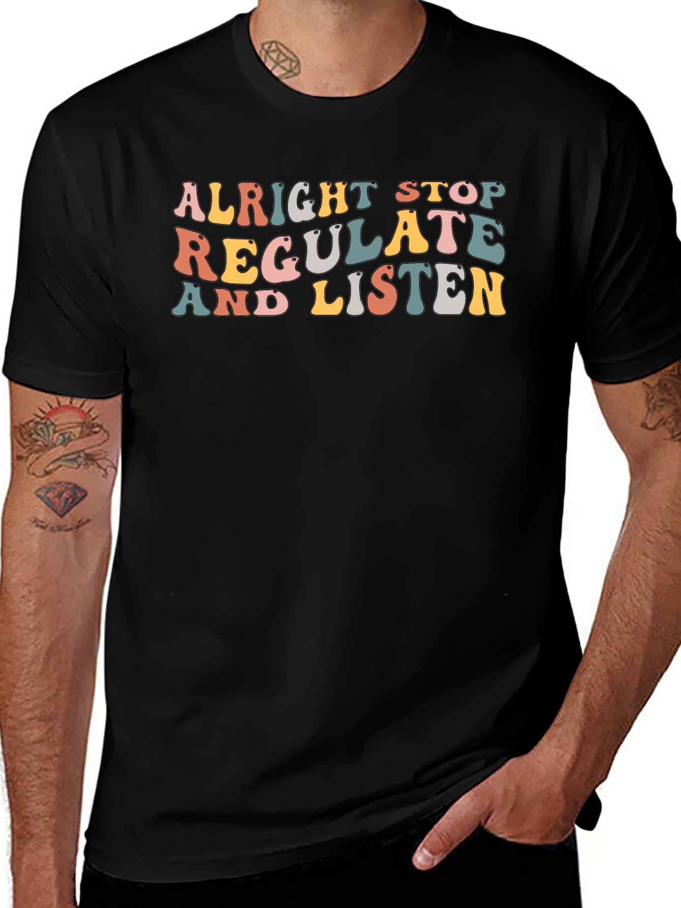 Retro Alright Stop Graphic Tee