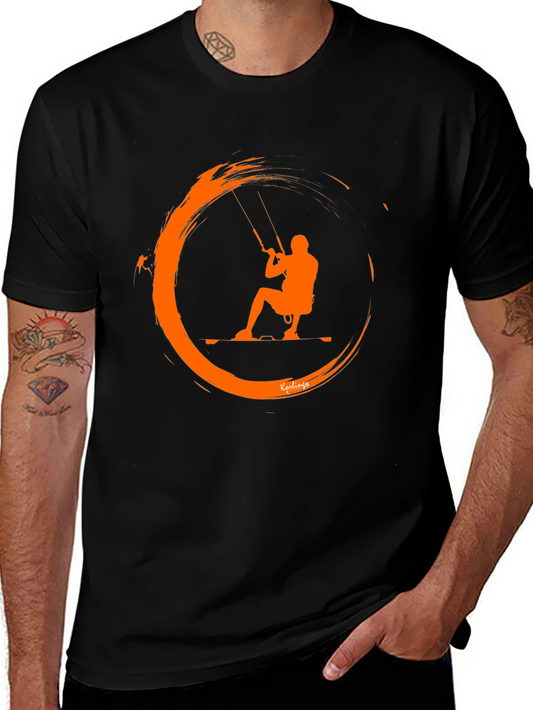 Kitesurfing Graphic Tee - Black