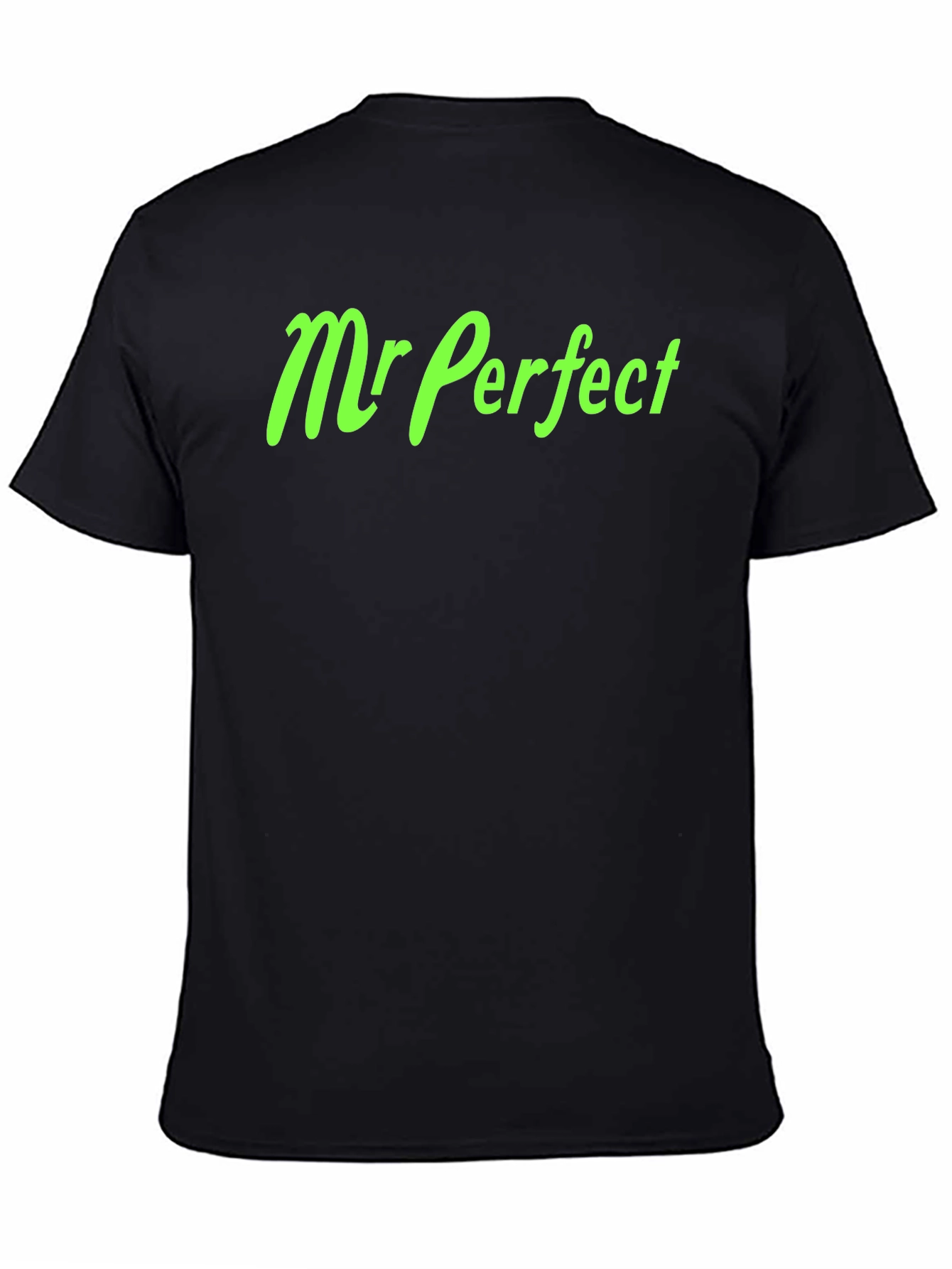 Mr. Perfect Black Graphic Tee