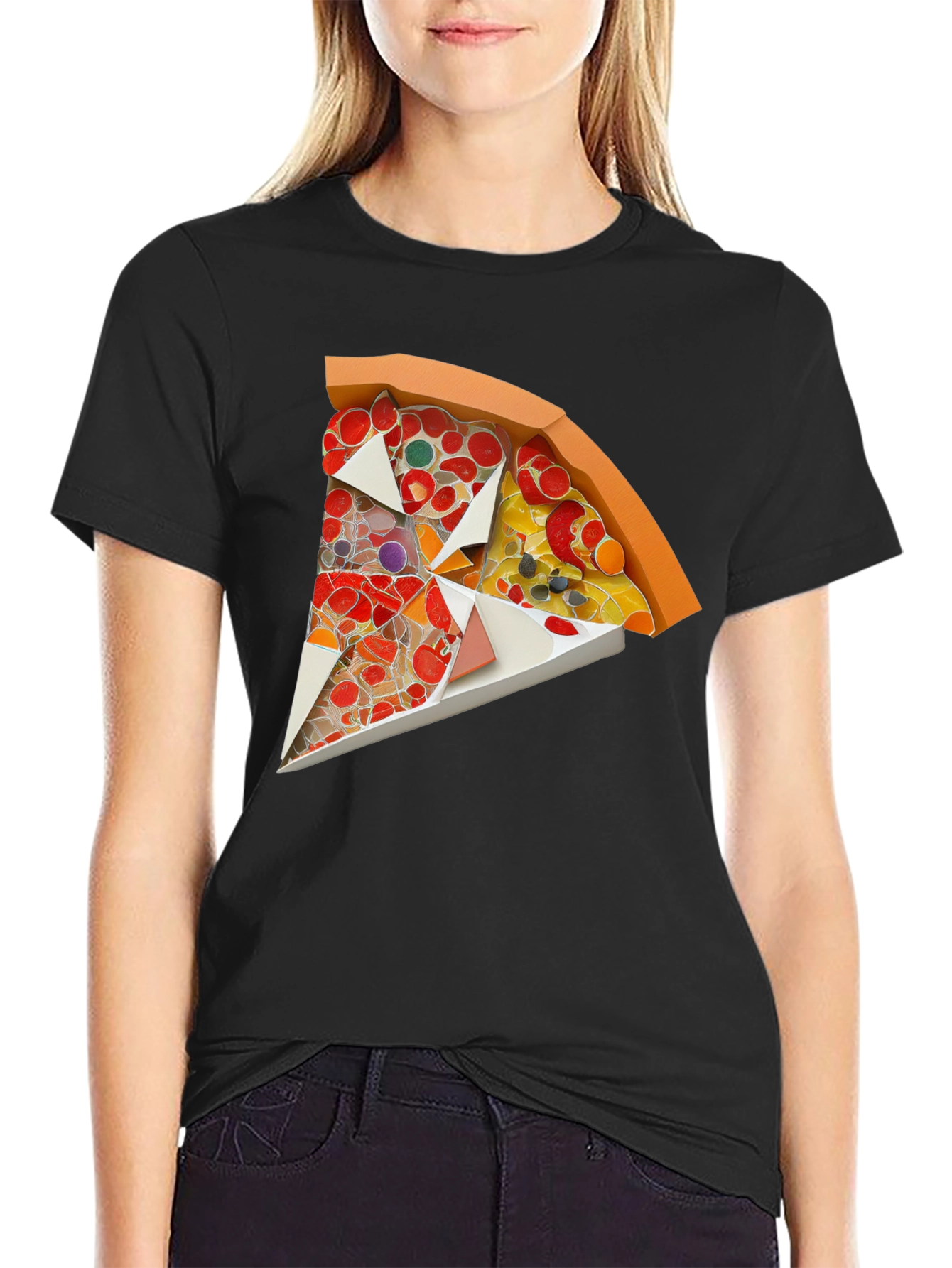 Pizza Slice Graphic Tee - Unique Foodie Fashion