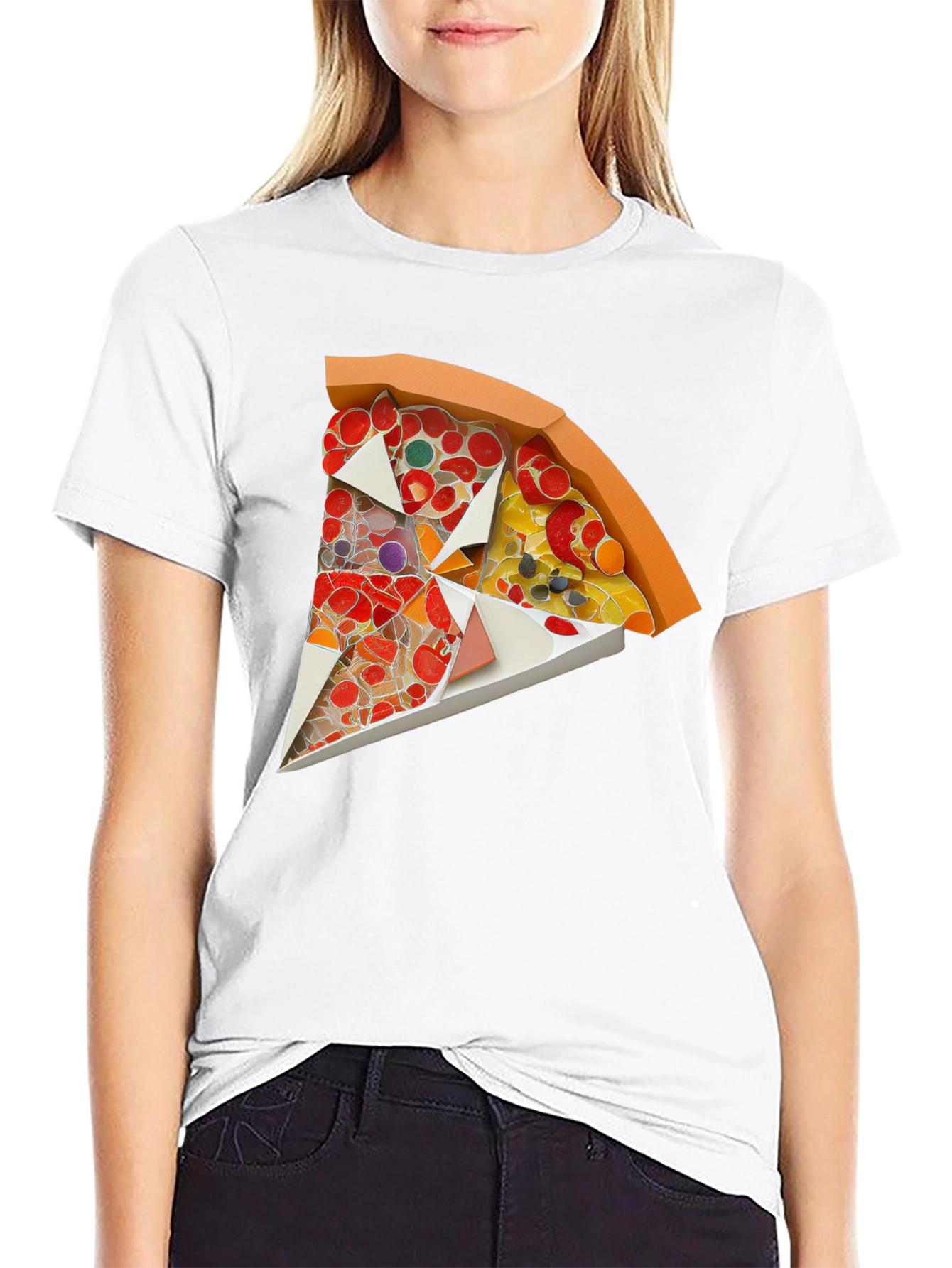 Pizza Slice Graphic Tee - Unique Foodie Fashion