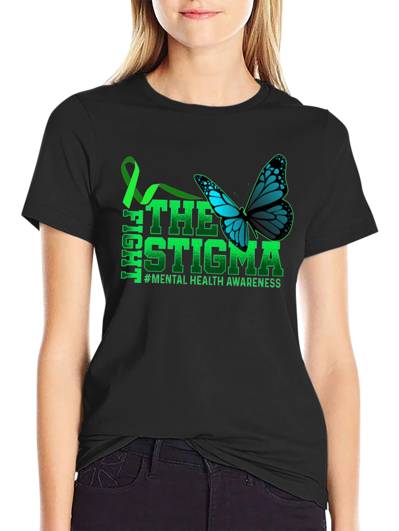 Fight The Stigma Mental Health Awareness T-Shirt