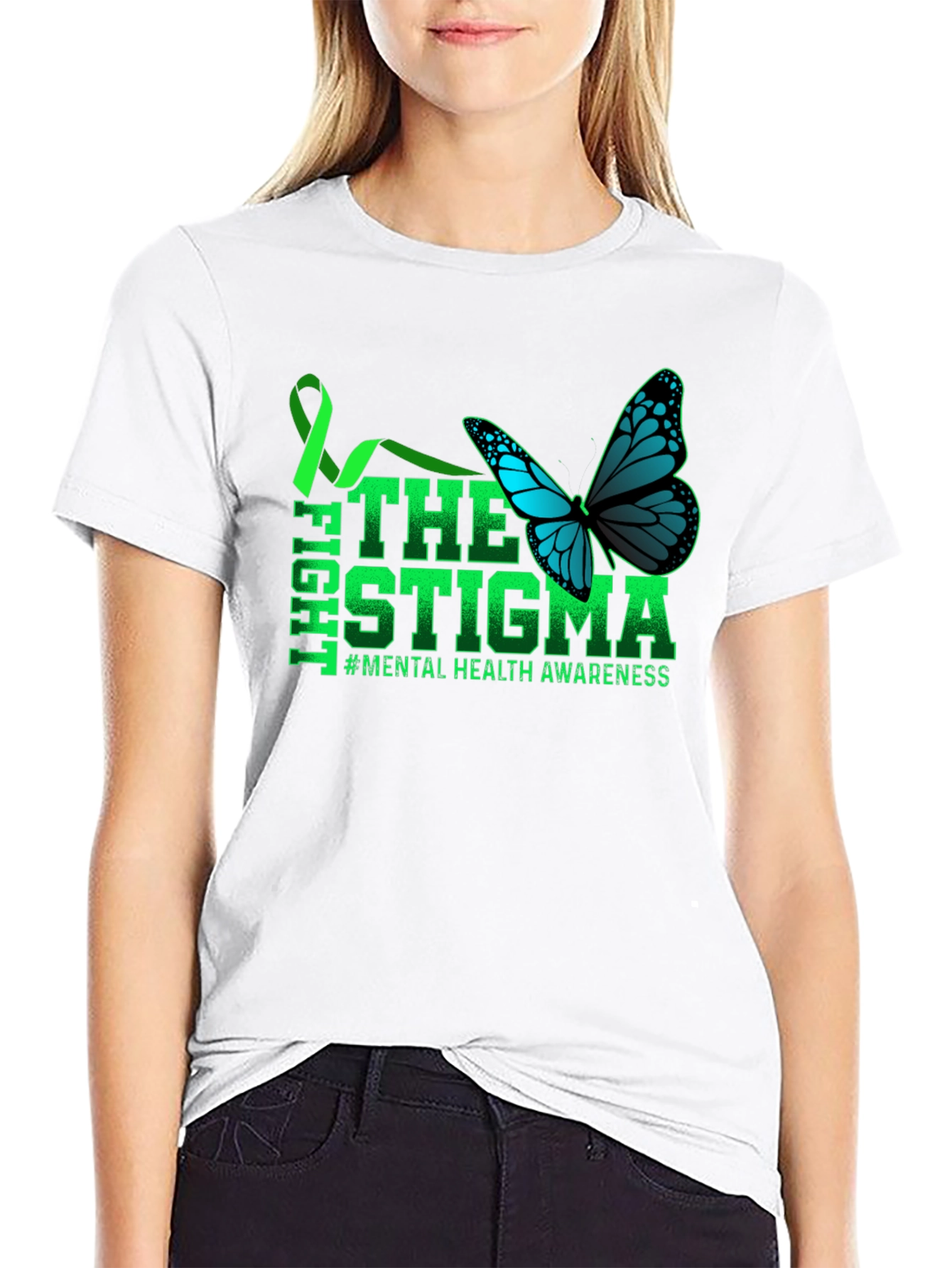 Fight The Stigma Mental Health Awareness T-Shirt