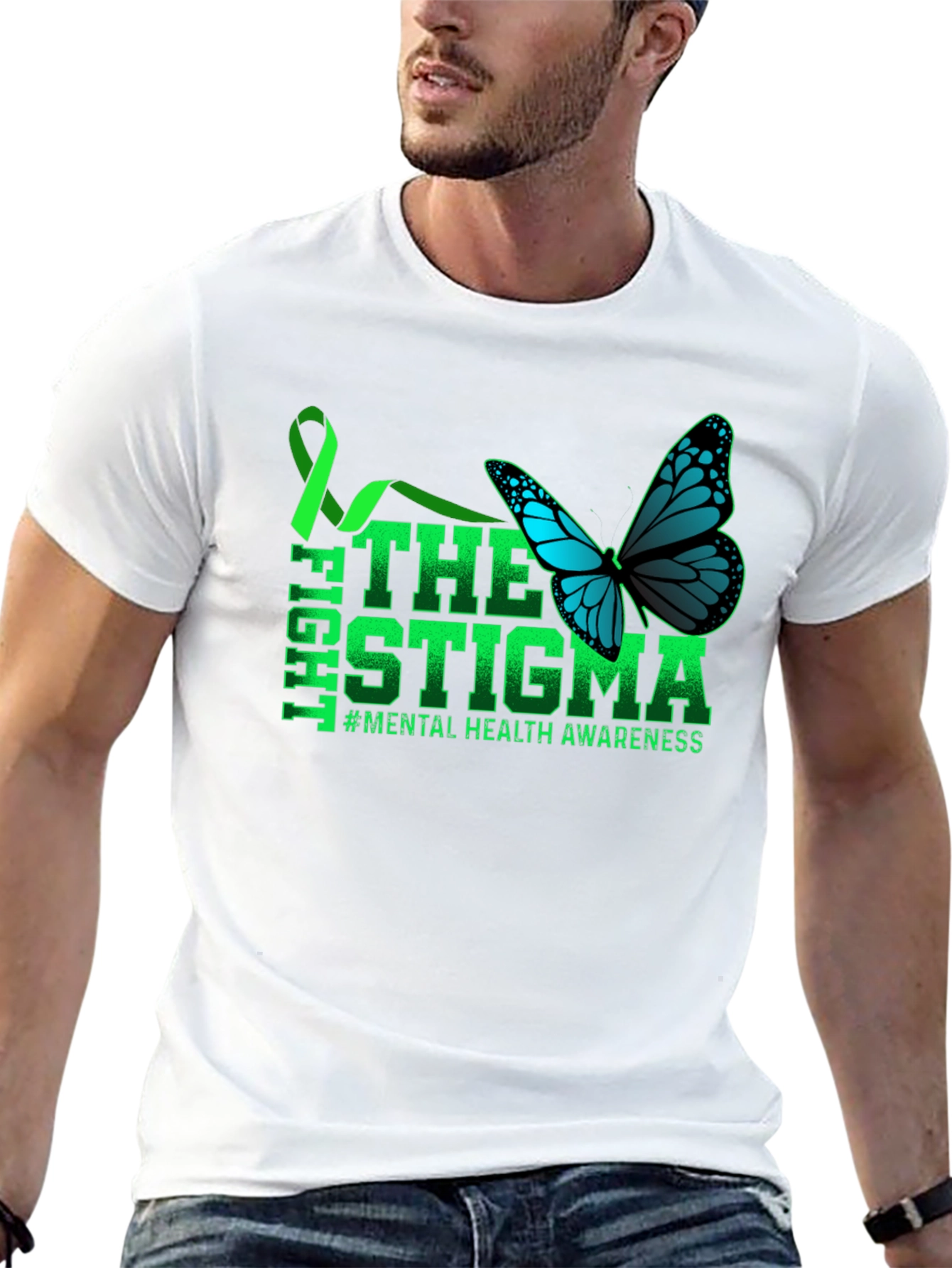Fight The Stigma Mental Health Awareness T-Shirt