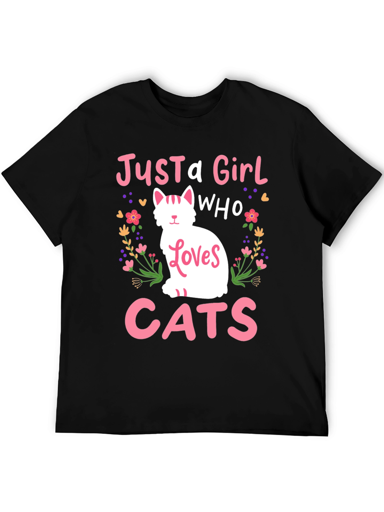Just a Girl Who Loves Cats T-Shirt