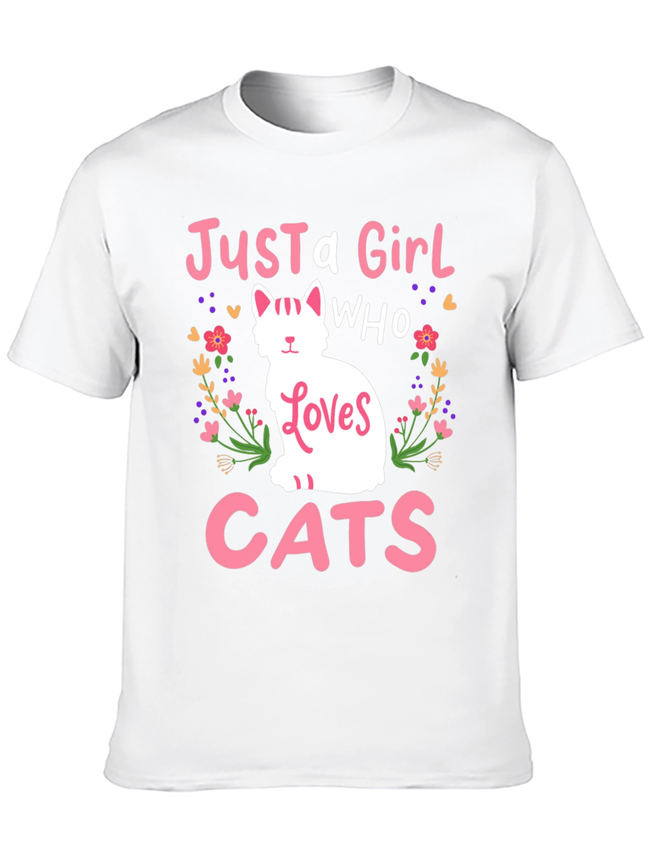 Just a Girl Who Loves Cats T-Shirt