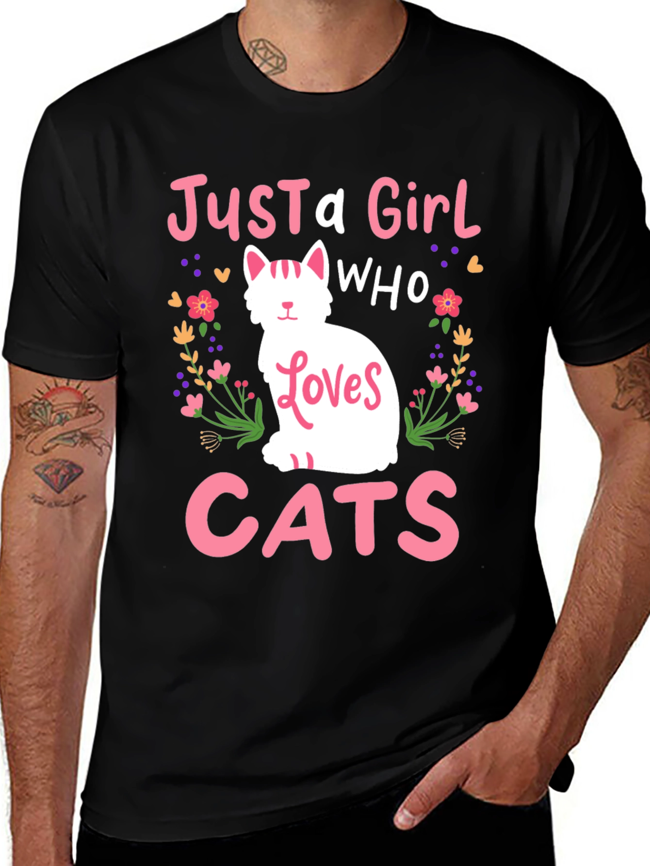 Just a Girl Who Loves Cats T-Shirt