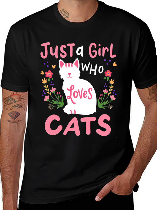 Just a Girl Who Loves Cats T-Shirt