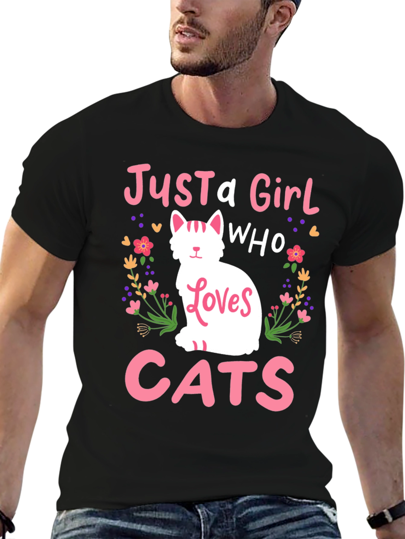 Just a Girl Who Loves Cats T-Shirt