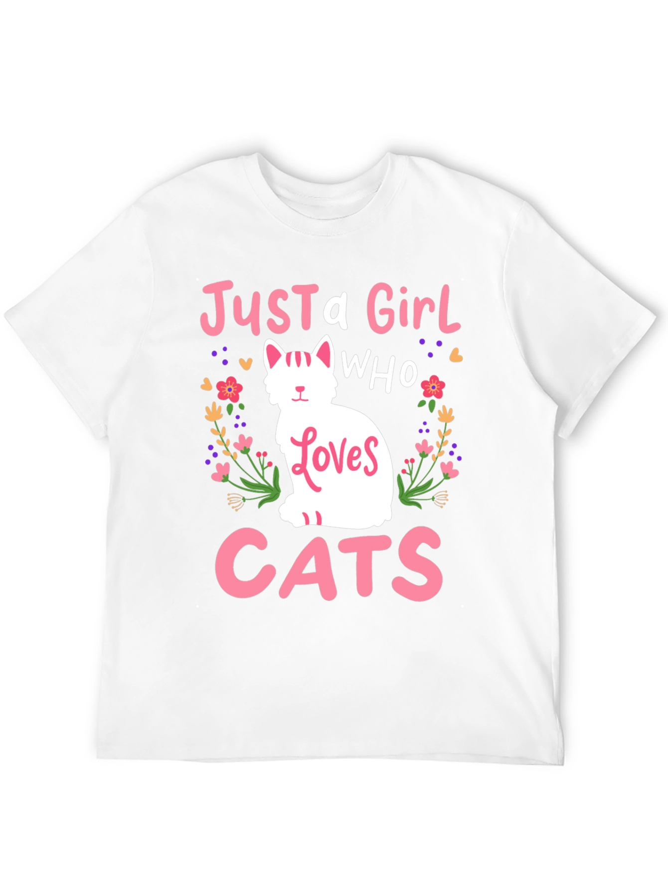 Just a Girl Who Loves Cats T-Shirt
