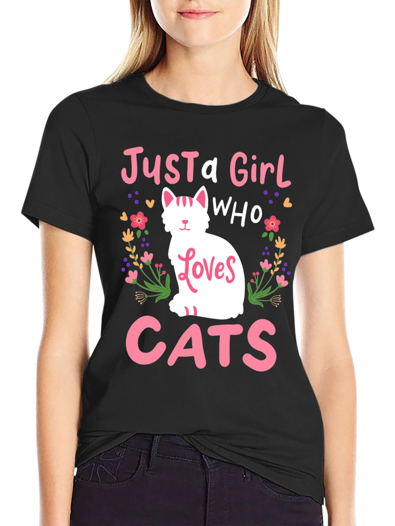 Just a Girl Who Loves Cats T-Shirt