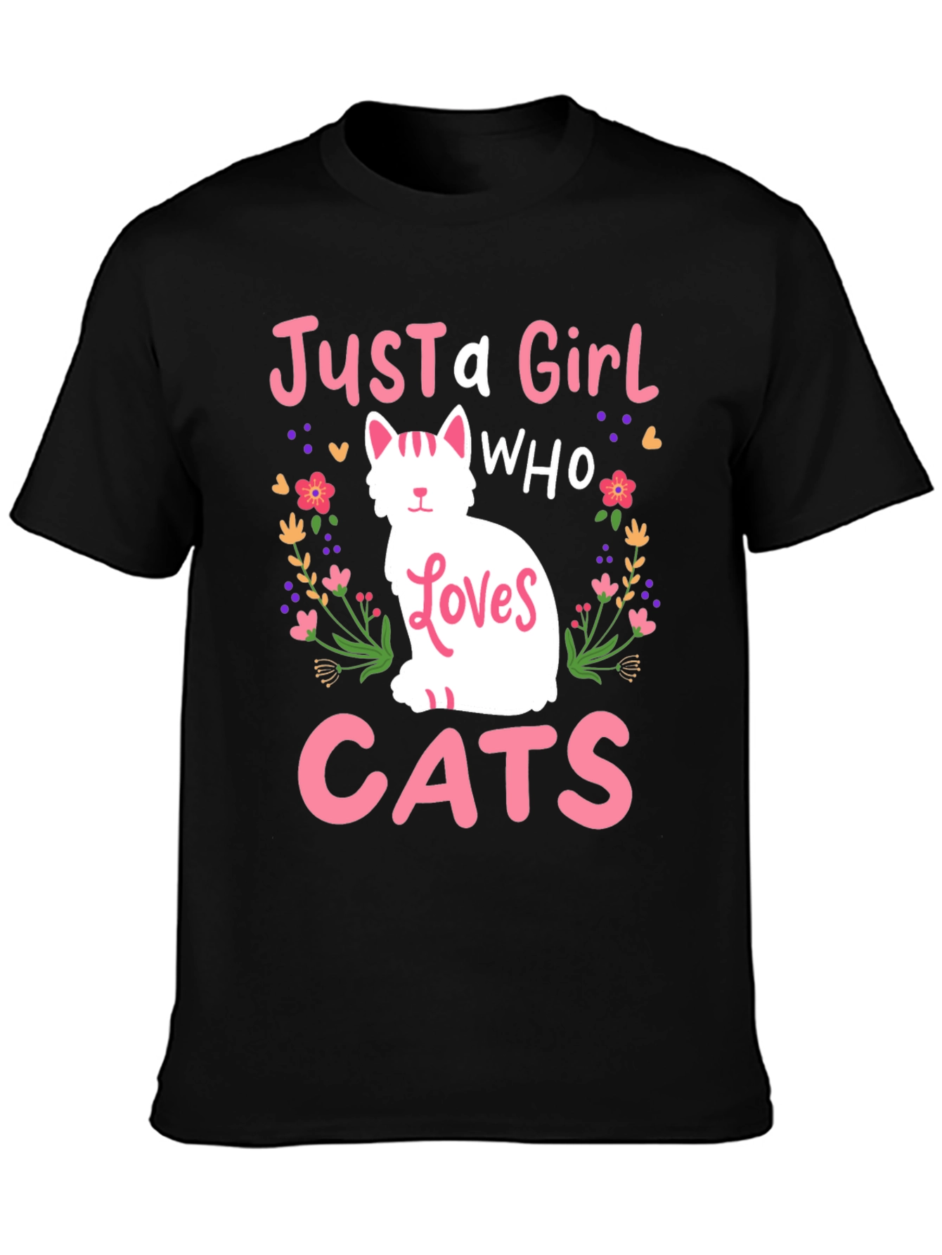Just a Girl Who Loves Cats T-Shirt