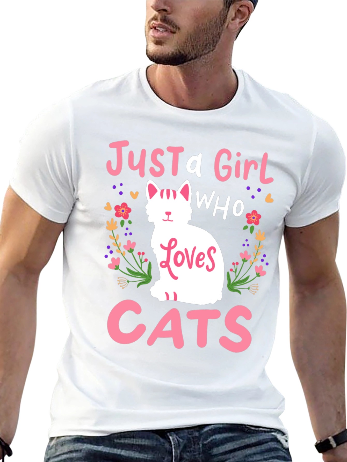 Just a Girl Who Loves Cats T-Shirt
