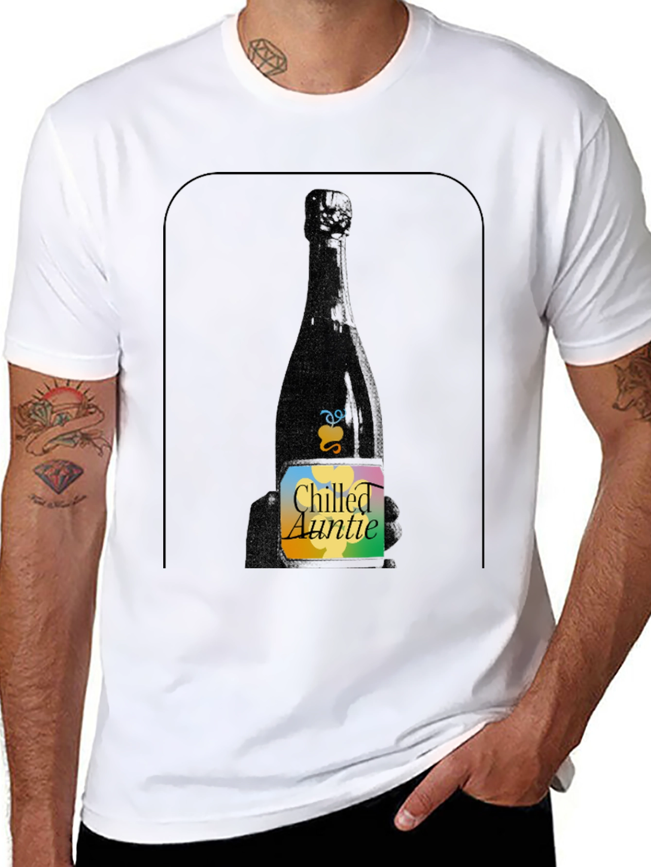 Chilled Auntie T-Shirt - Fun Festive Apparel