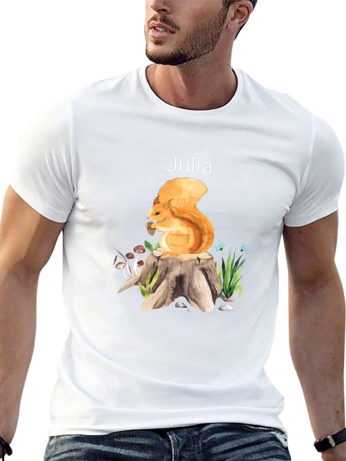 Squirrel Stump T-Shirt - Personalized Gift