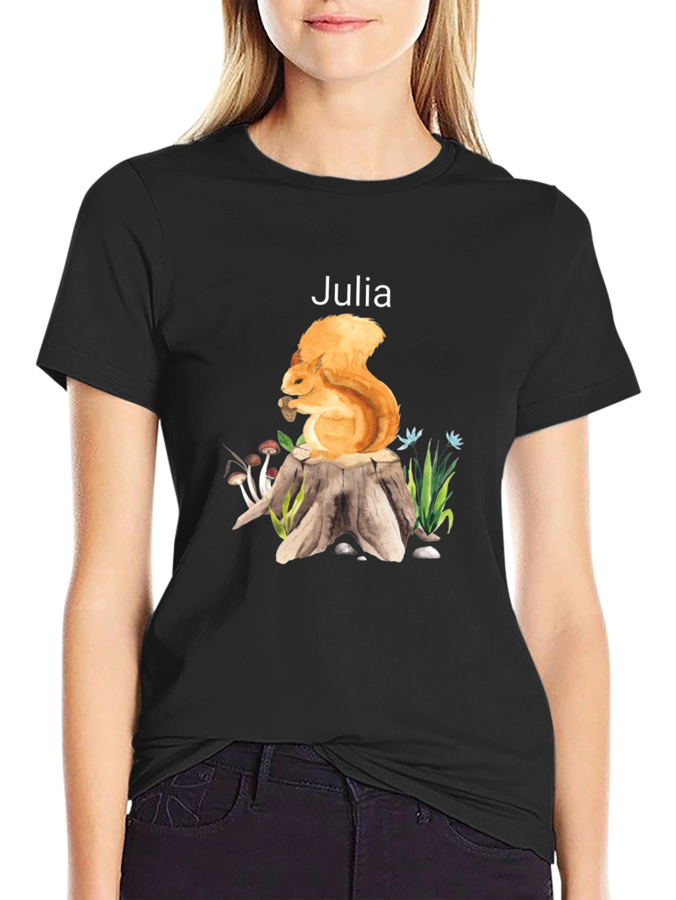 Squirrel Stump T-Shirt - Personalized Gift