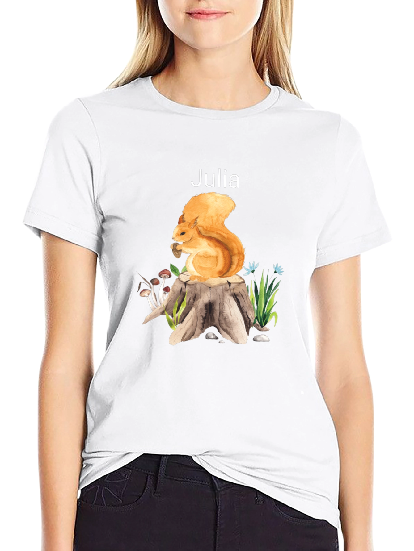 Squirrel Stump T-Shirt - Personalized Gift
