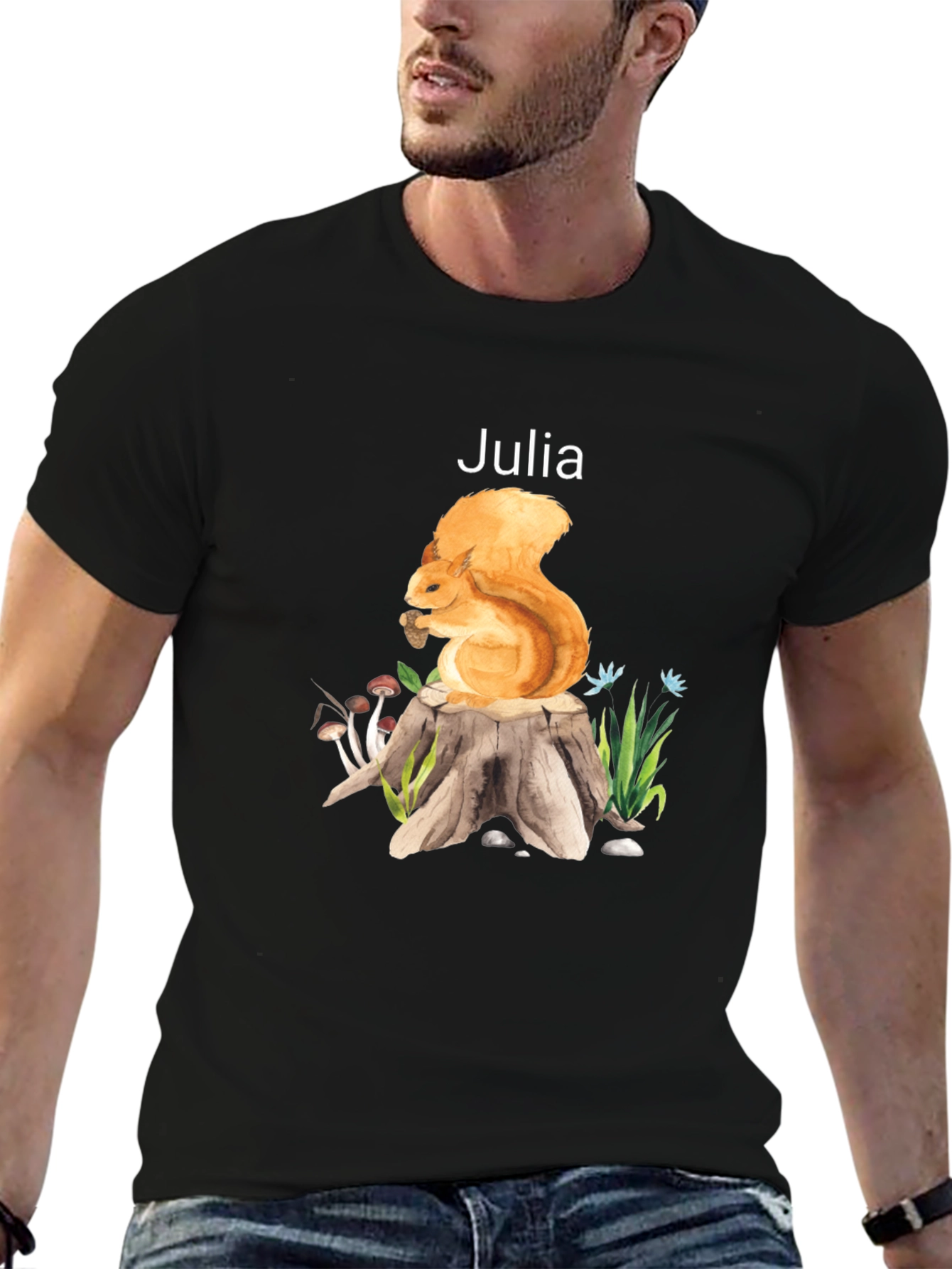 Squirrel Stump T-Shirt - Personalized Gift