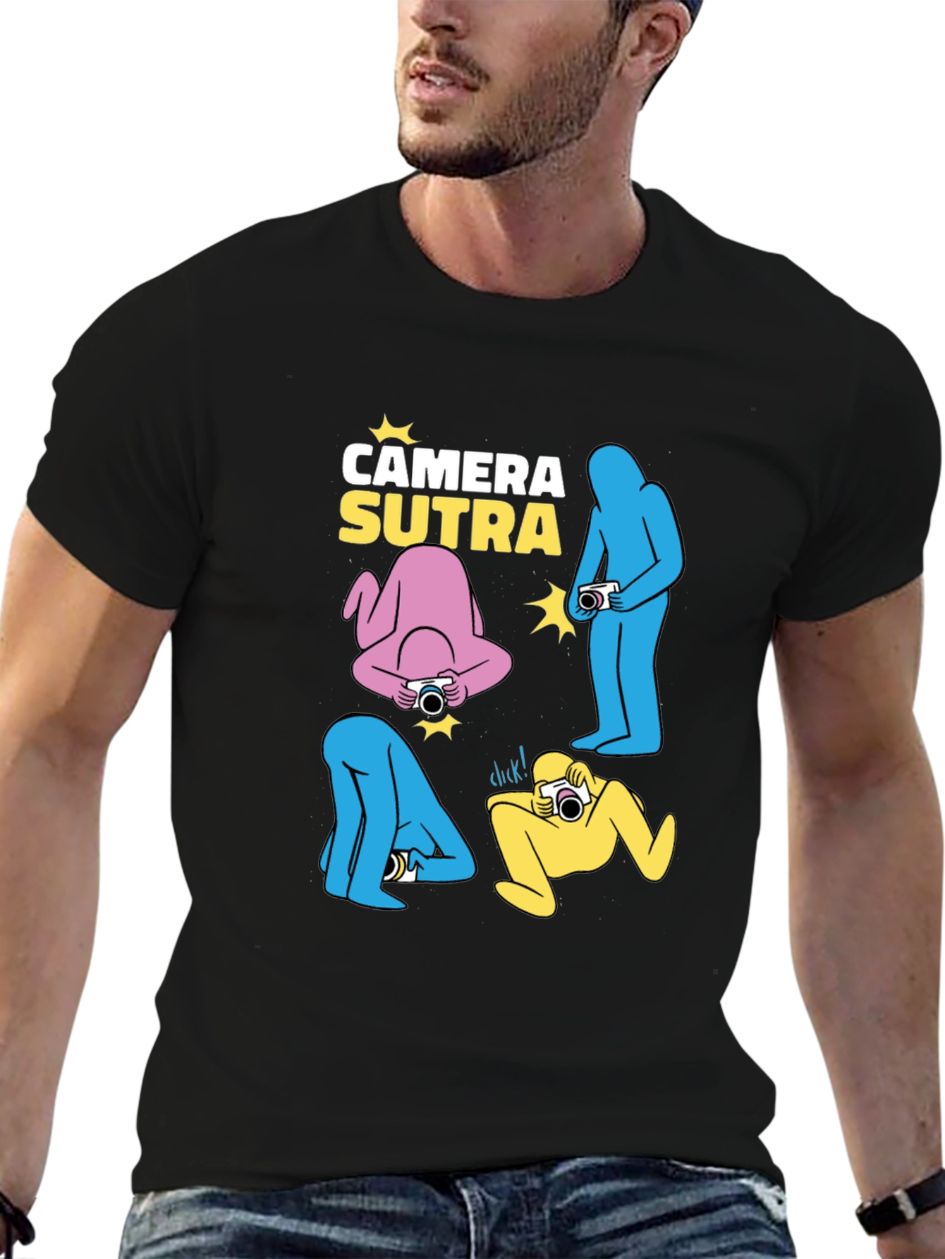 Camera Sutra Graphic T-Shirt - Black
