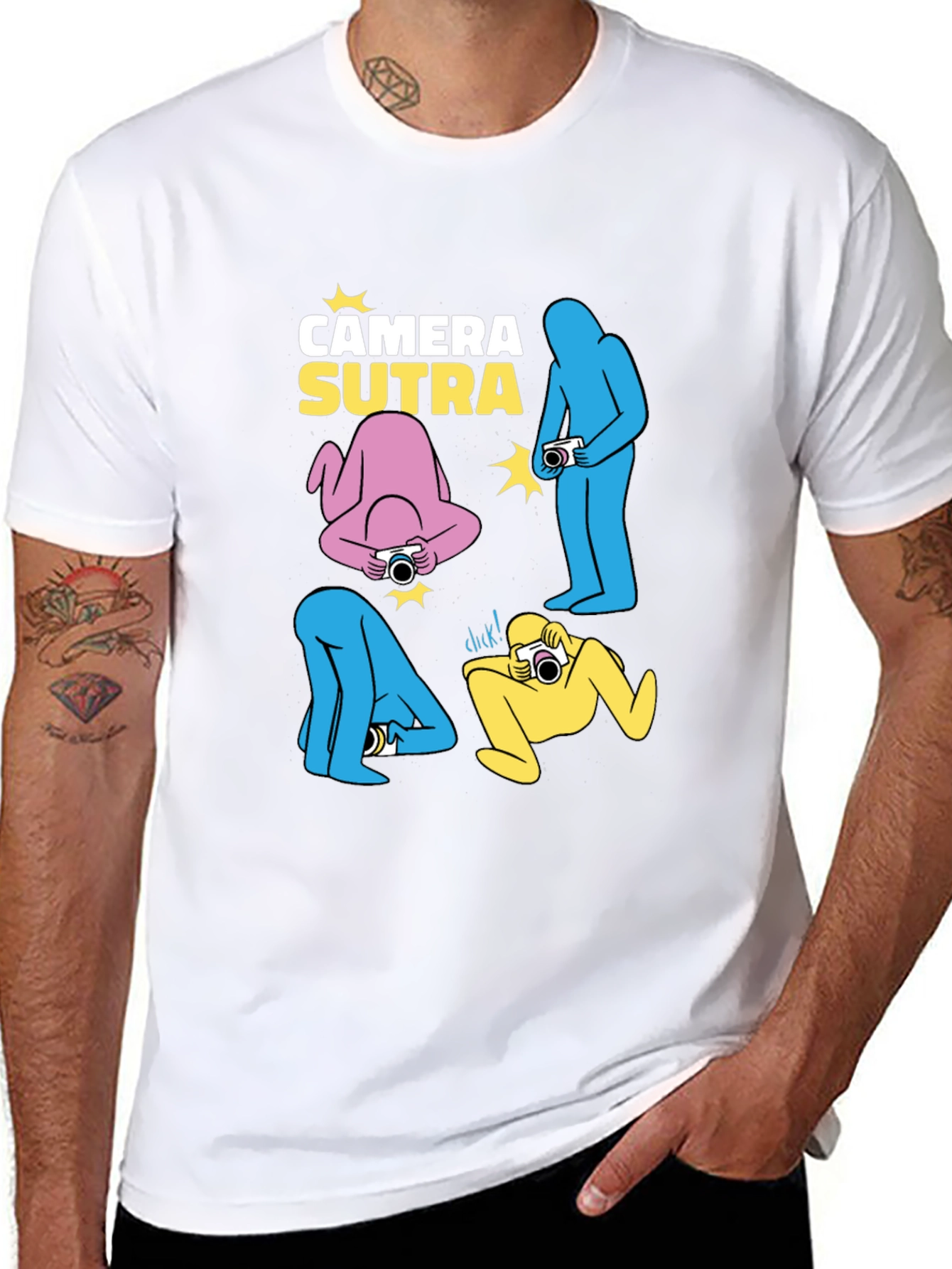 Camera Sutra Graphic T-Shirt - Black