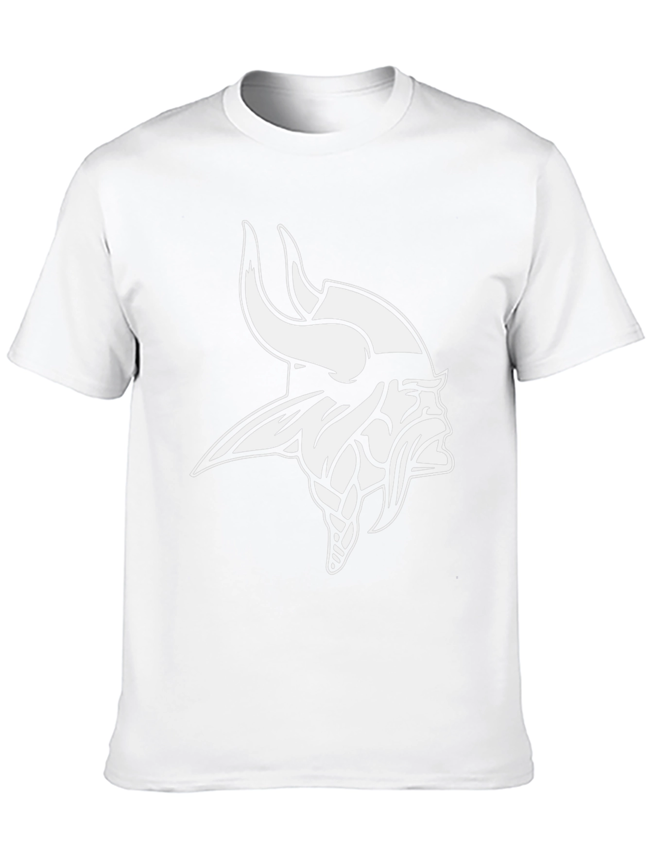 Vikings Fan T-Shirt - Black Crew Neck