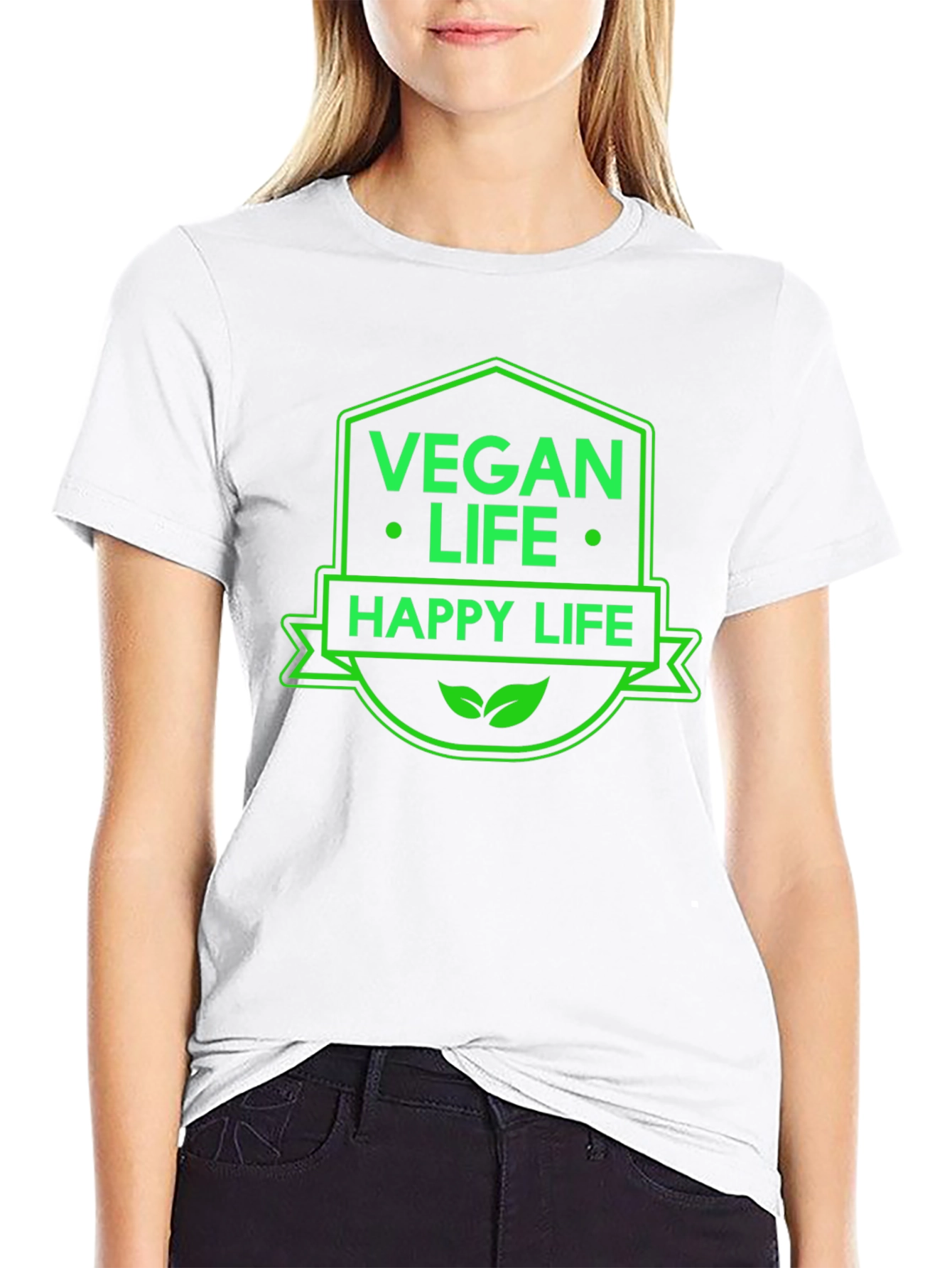 Vegan Life T-Shirt - Happy & Healthy Lifestyle