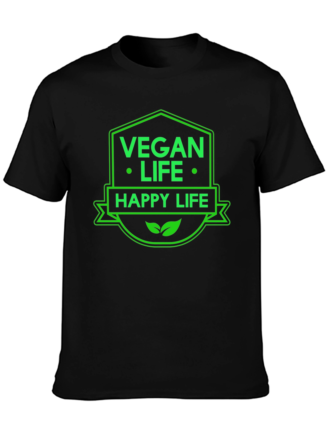 Vegan Life T-Shirt - Happy & Healthy Lifestyle