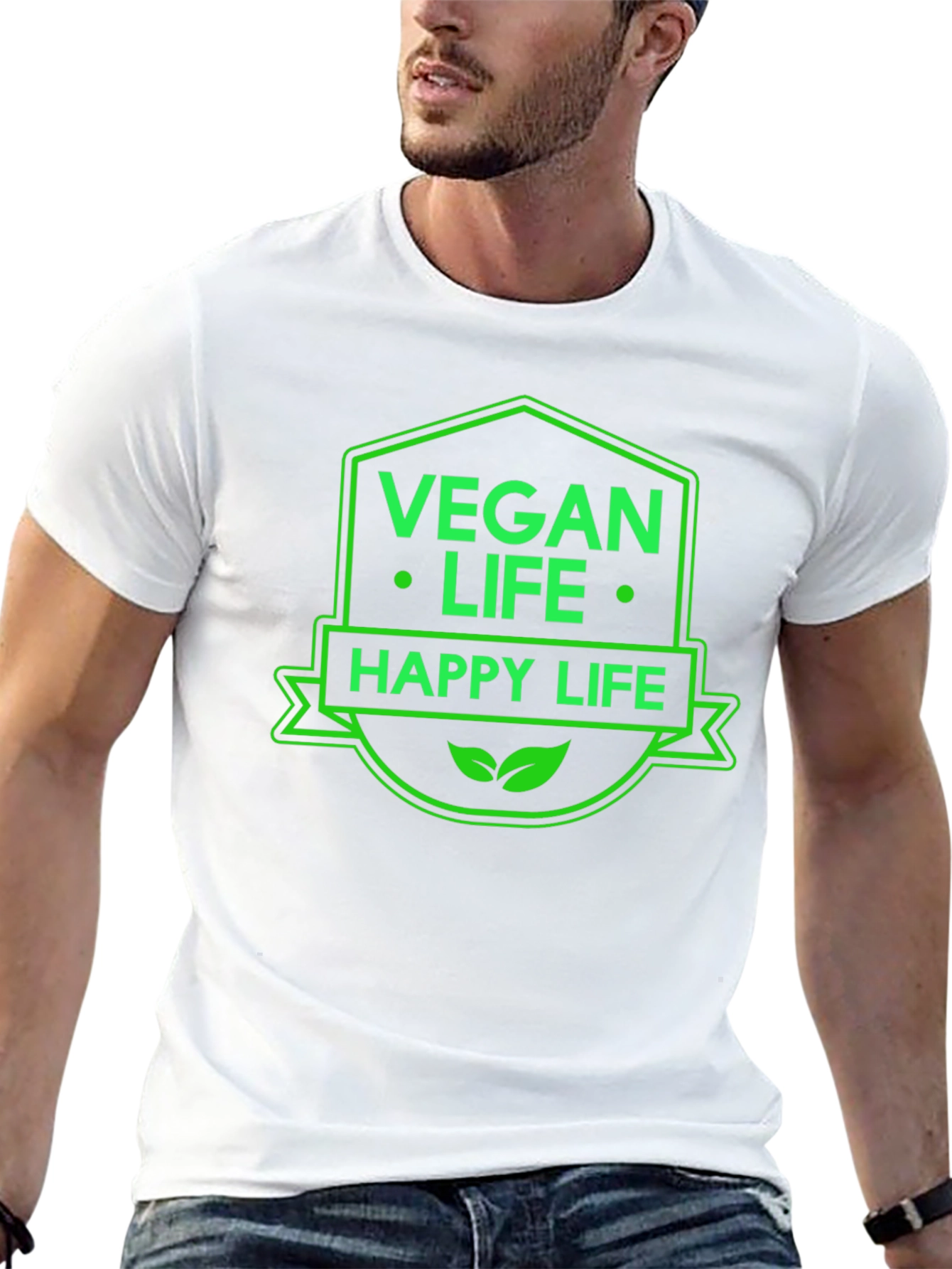 Vegan Life T-Shirt - Happy & Healthy Lifestyle