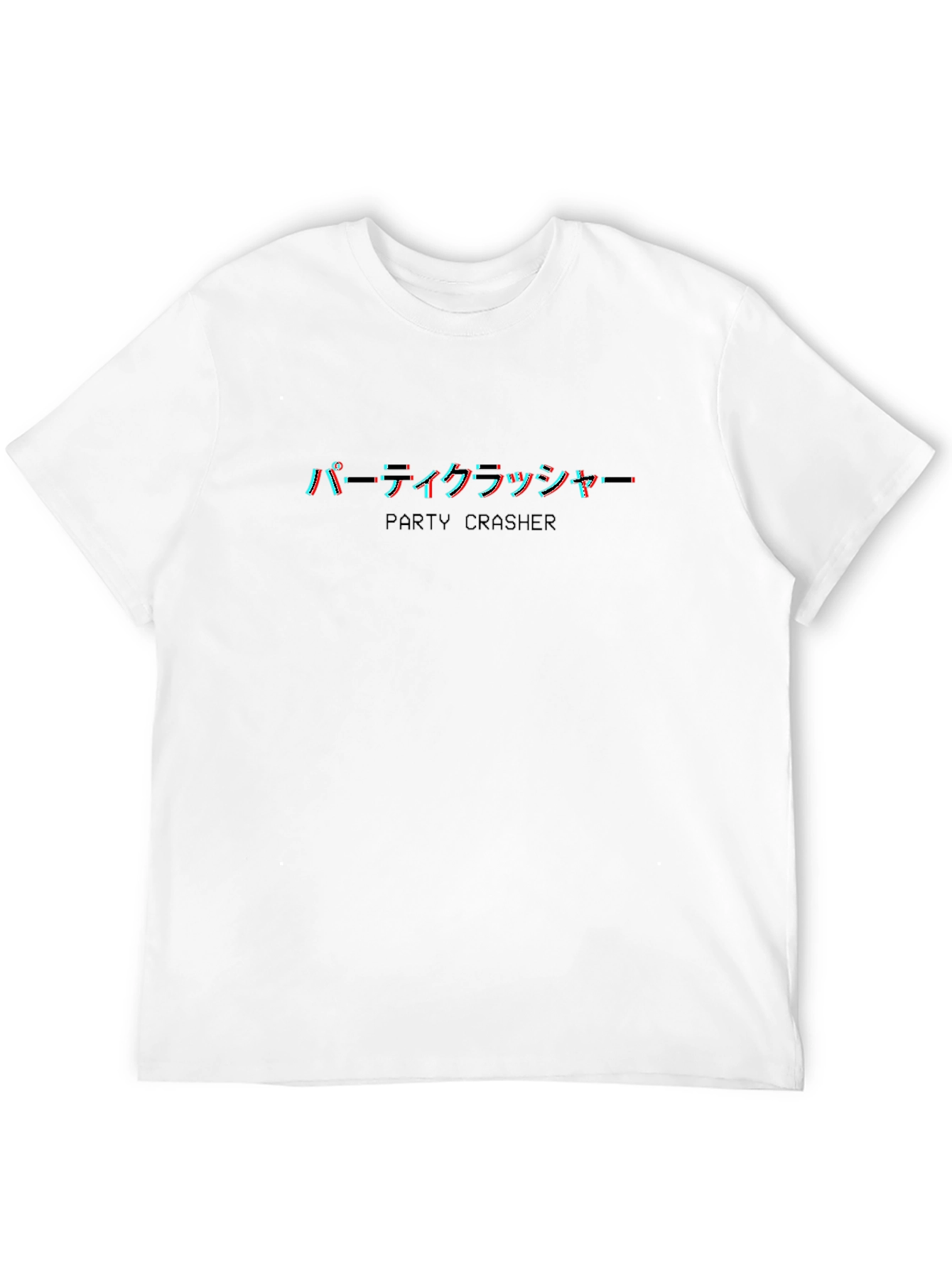 Party Crasher Graphic Tee - Black Cotton Blend T-Shirt