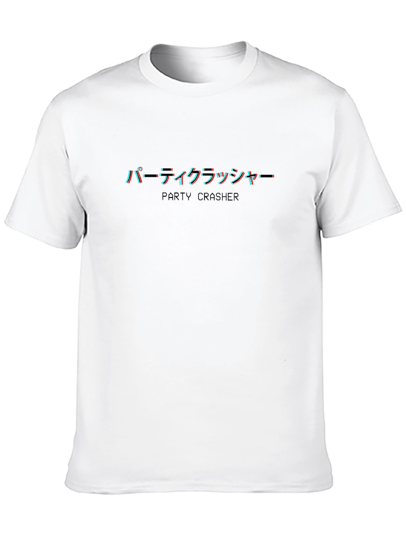 Party Crasher Graphic Tee - Black Cotton Blend T-Shirt