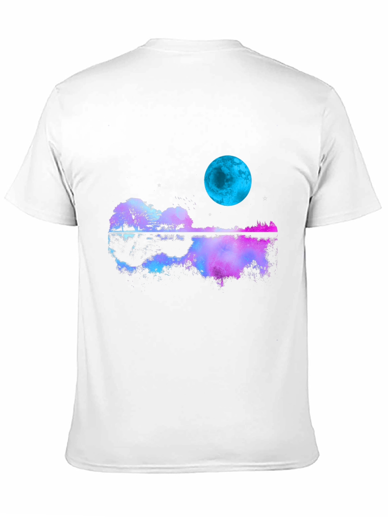 Guitar Moon T-Shirt - Reflective Graphic Tee